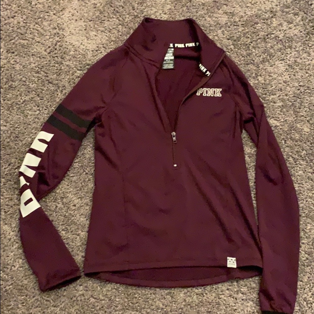 Maroon VS PINK Ultimate Half-Zip Jacket